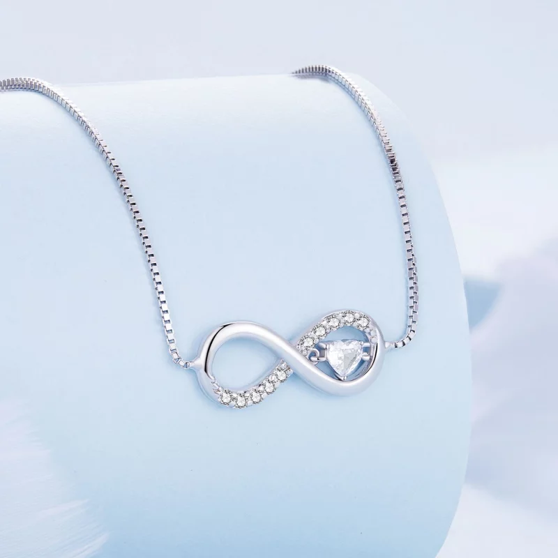 (image pour) Collier style Pandora Infinity - BSN276 - Afficher 2