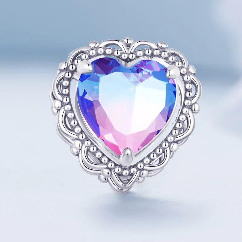 (image pour) Pandora Style Charme Coeur Dégradé Forever my love - BSC830 - Afficher 2