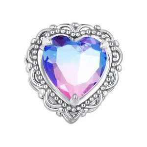 (image pour) Pandora Style Charme Coeur Dégradé Forever my love - BSC830