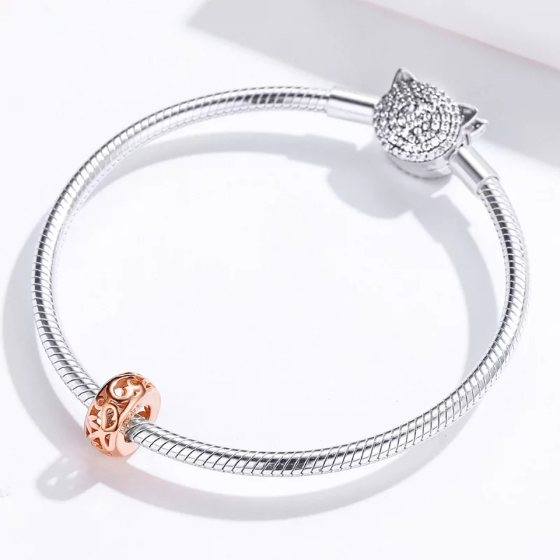 (image pour) Pendentif intercalaire style Pandora en or rose - SCC716-C - Afficher 4