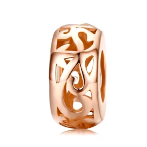 (image pour) Pendentif intercalaire style Pandora en or rose - SCC716-C