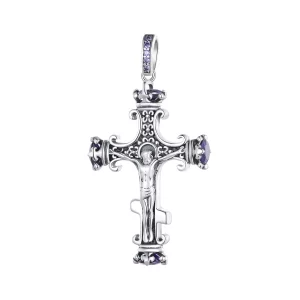 Pendentif style Pandora avec croix - SCP064 (image pour) Pendentif style Pandora avec croix - SCP064