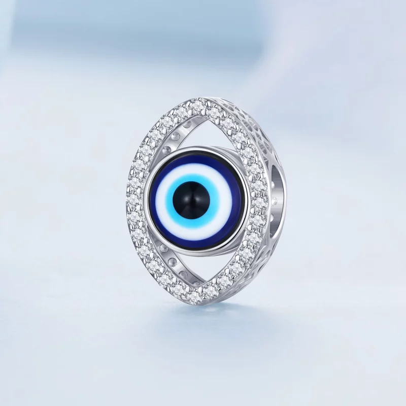 (image pour) Pendentif style Pandora avec œil turc - BSC729 - Afficher 2