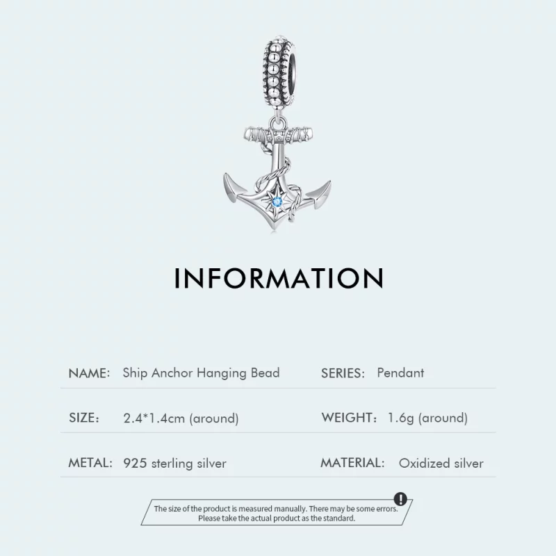 (image pour) Pendentif style Pandora Charme Ancre - SCC2401 - Afficher 4