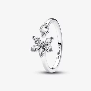 (image pour) Bague ouverte Pandora Sparkling Herbarium Cluster - 192611C01