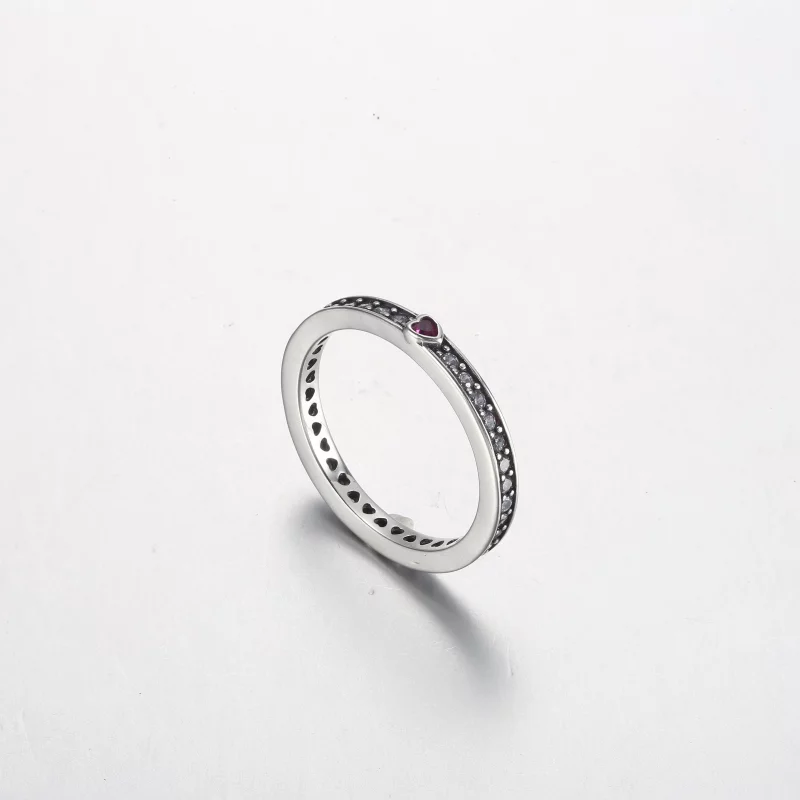 (image pour) Bague Pandora Sparkling Love Message - 192601C01 - Afficher 4