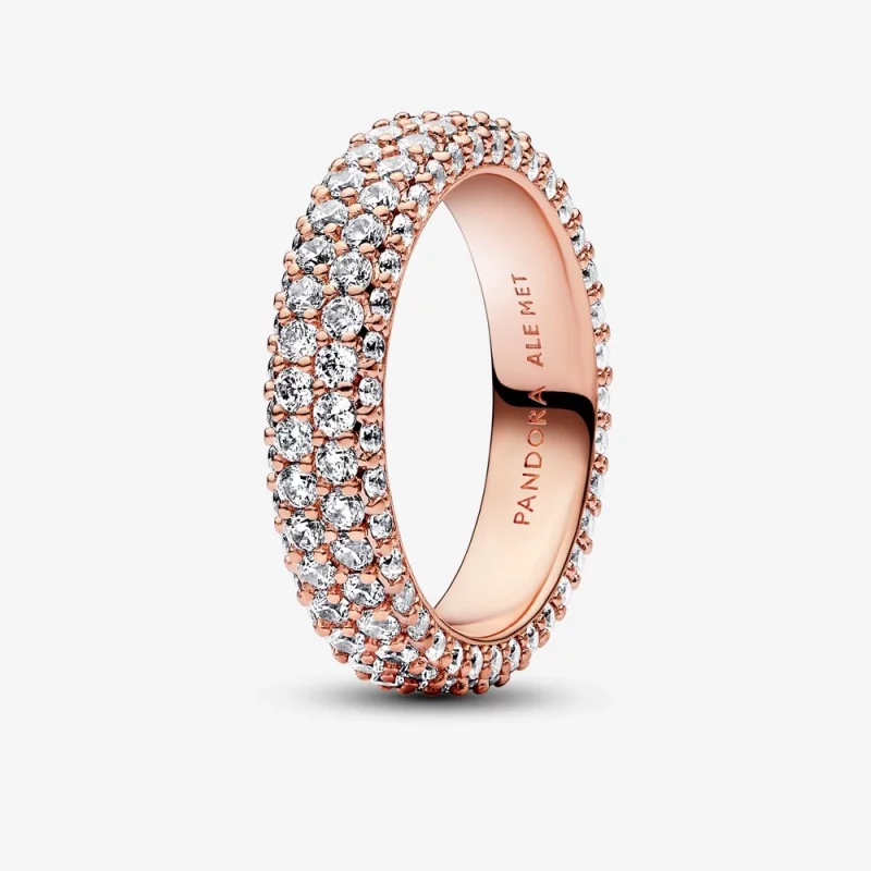 (image pour) Bague Pandora Timeless Pavé à double rangée - 182629C01