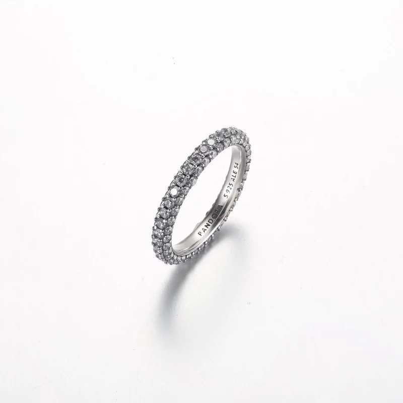 (image pour) Bague Pandora Timeless Pavé à rangée simple - 192627C01 - Afficher 2