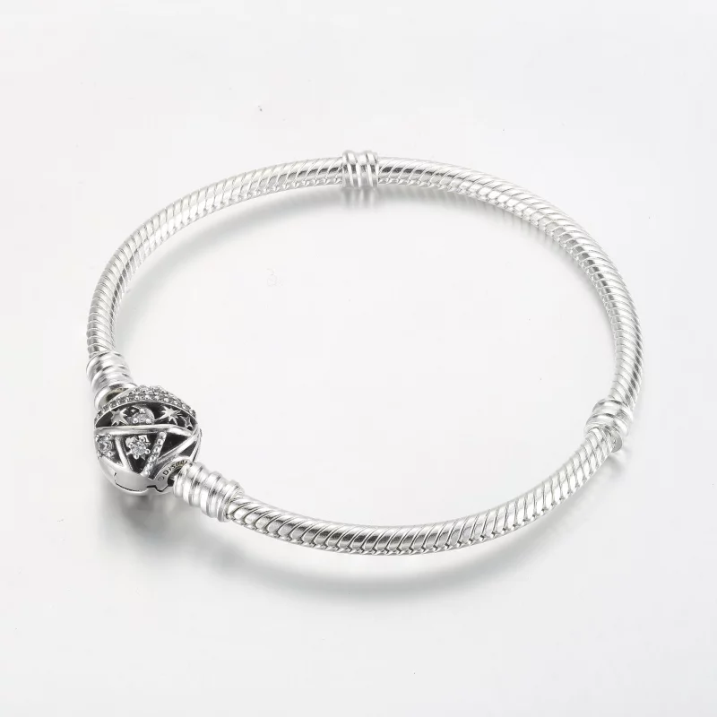 (image pour) Bracelet Pandora Disney Tinker Bell à fermoir Moments à chaîne serpent - 592548C - Afficher 4
