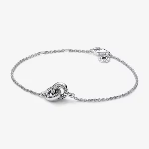 (image pour) Bracelet Pandora Signature Chaîne Intertwined Pavé - 592742C01