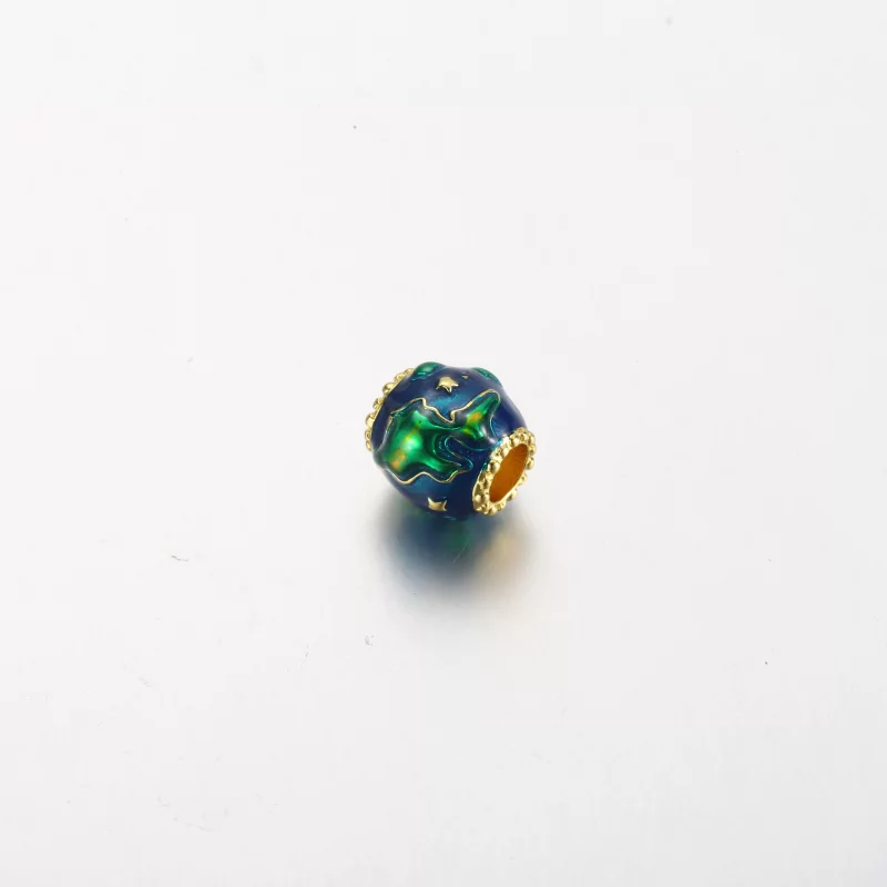 (image pour) Charm en plaqué or 14 carats Pandora Earth - 762431C01 - Afficher 3
