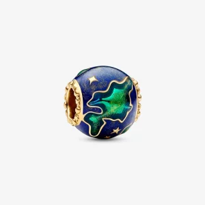(image pour) Charm en plaqué or 14 carats Pandora Earth - 762431C01