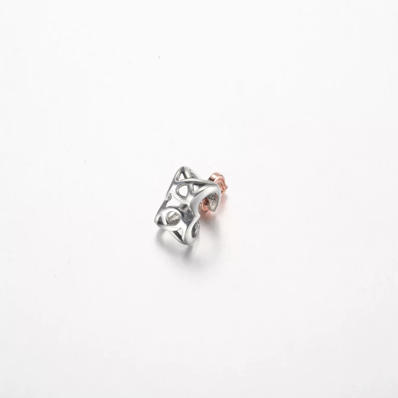 (image pour) Charm Pandora à cœur ouvert entrelacé bicolore - 782642C00 - Afficher 4