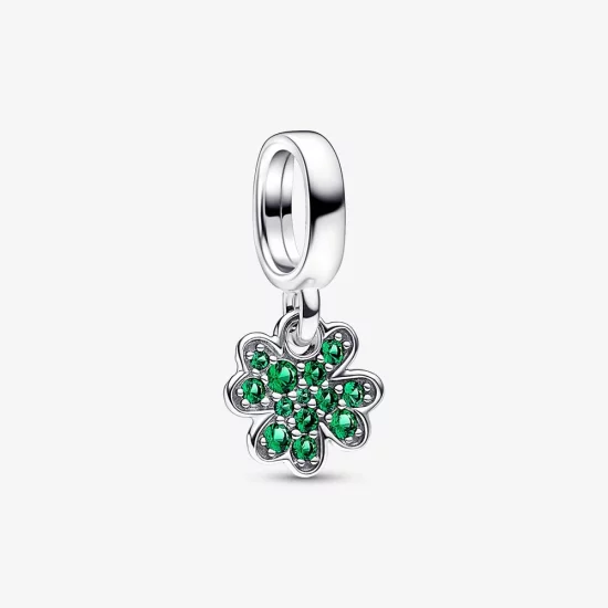 (image pour) Charm pendant trèfle à quatre feuilles Pandora - 792751C01