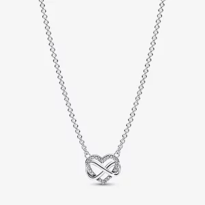 (image pour) Collier Pandora Sparkling Infinity Heart - 392666C01-50