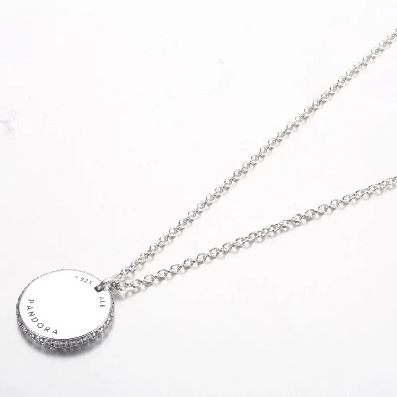 (image pour) Collier pendentif Pandora Timeless Pavé rond - 392632C01-45 - Afficher 3