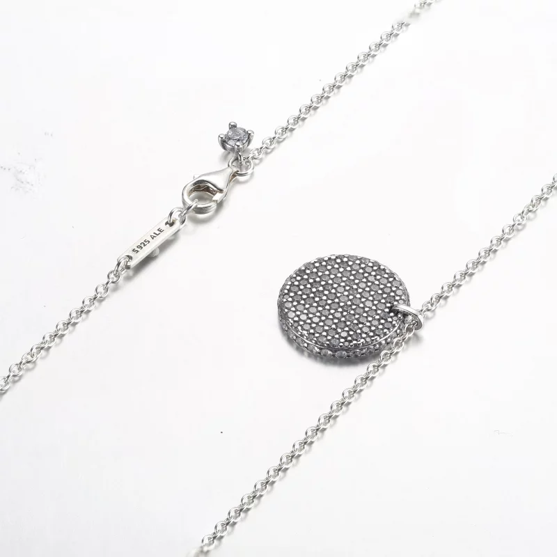 (image pour) Collier pendentif Pandora Timeless Pavé rond - 392632C01-45 - Afficher 5