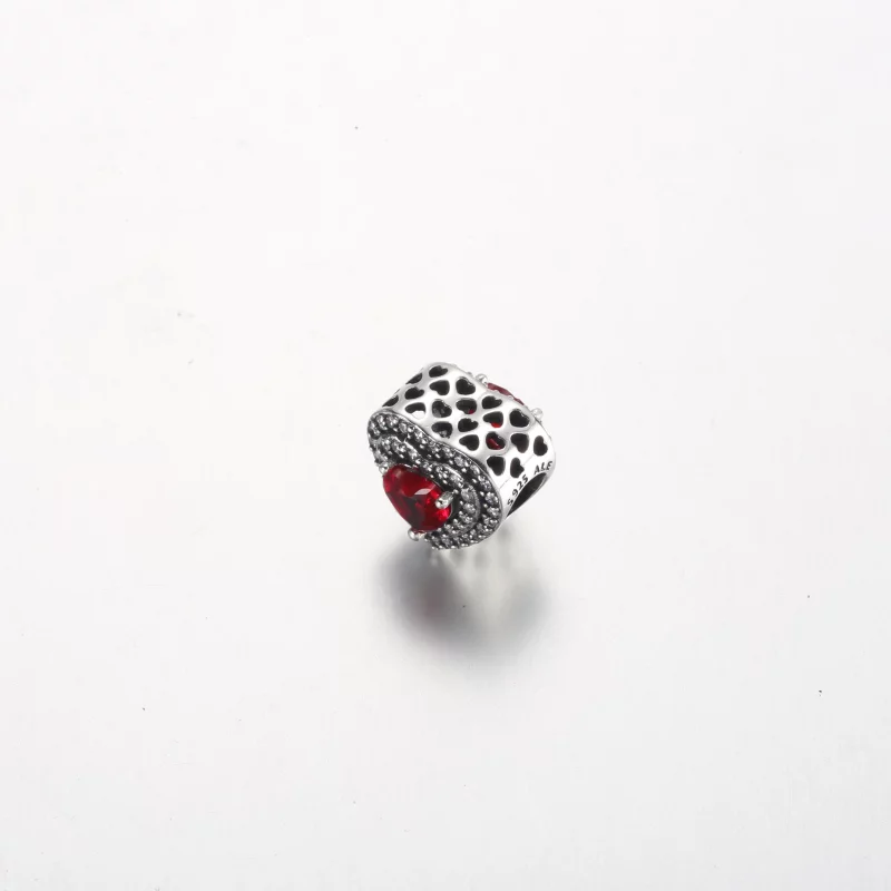 (image pour) Pandora Charm Cœur Étincelant à Niveaux - 799218C02 - Afficher 3