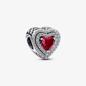 (image pour) Pandora Charm Cœur Étincelant à Niveaux - 799218C02