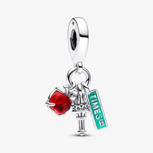 (image pour) Pandora Charm de voyage à pendentifs multiples New York City en argent sterling - 792718C01