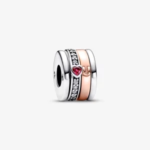 (image pour) Pandora Charm Message d'Amour à Deux Tons - 782639C01