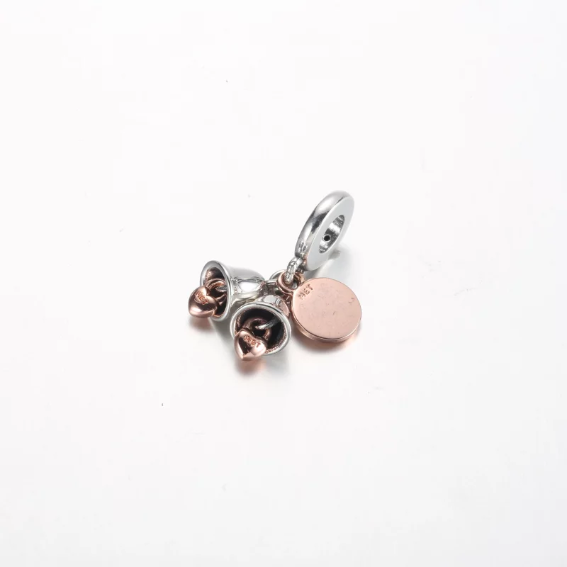 (image pour) Pandora Charm Pendant Double Anneaux de Mariage Bicolore - 782592C01 - Afficher 3