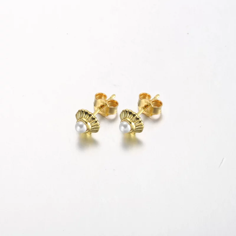 (image pour) Pandora Disney Les Boucles d'Oreilles Clous Coquillage La Petite Sirène - 262686 - Afficher 2