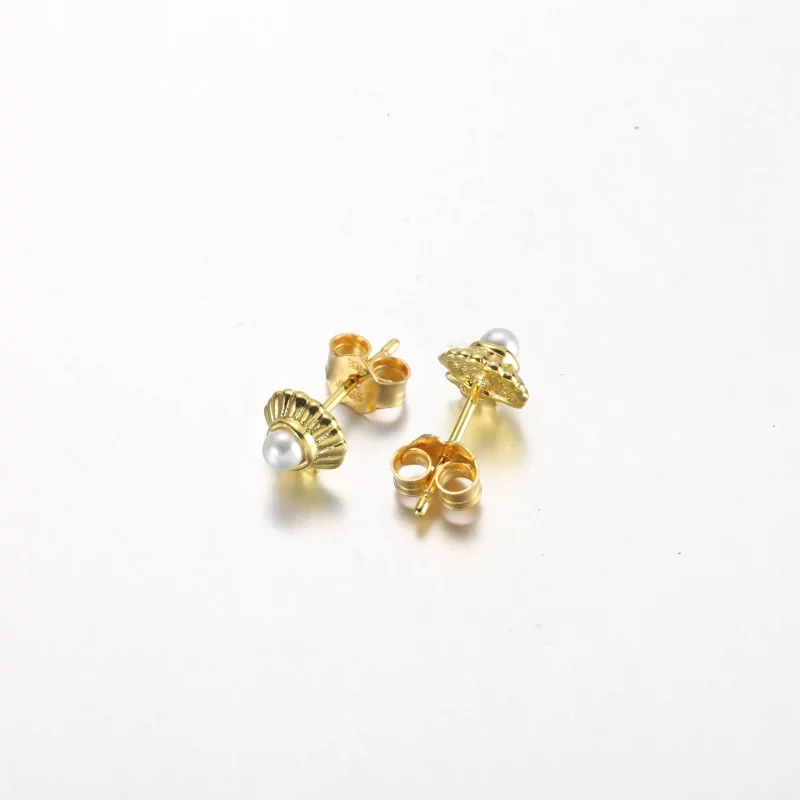 (image pour) Pandora Disney Les Boucles d'Oreilles Clous Coquillage La Petite Sirène - 262686 - Afficher 3