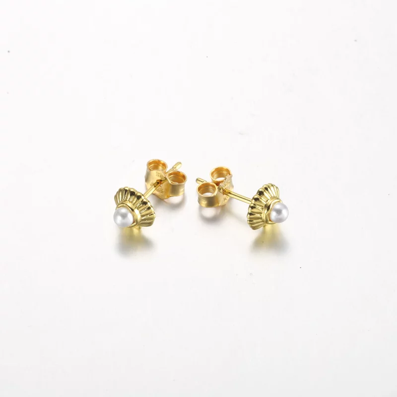 (image pour) Pandora Disney Les Boucles d'Oreilles Clous Coquillage La Petite Sirène - 262686 - Afficher 4