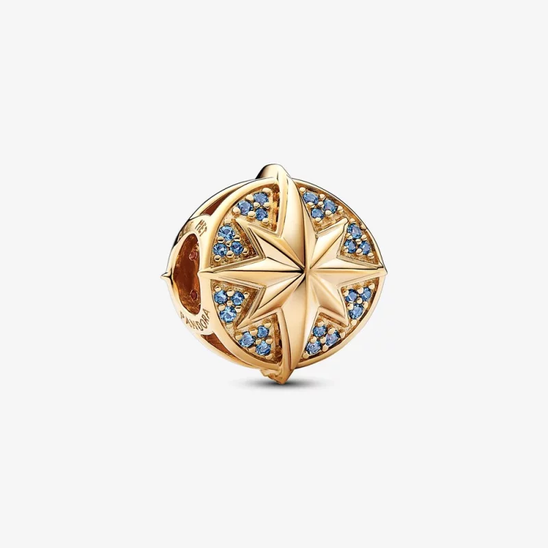 (image pour) Pandora Marvel Charm Insigne Captain Marvel - 762744C01