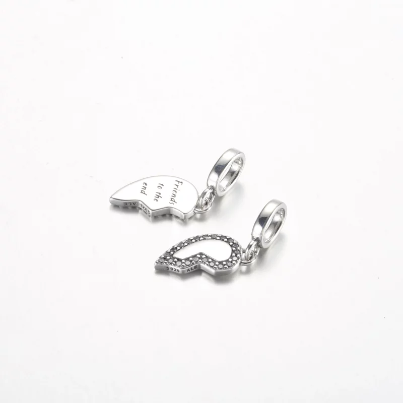 (image pour) Pendentif Charm Cœur Divisible Pandora Friends - 792743C01 - Afficher 4