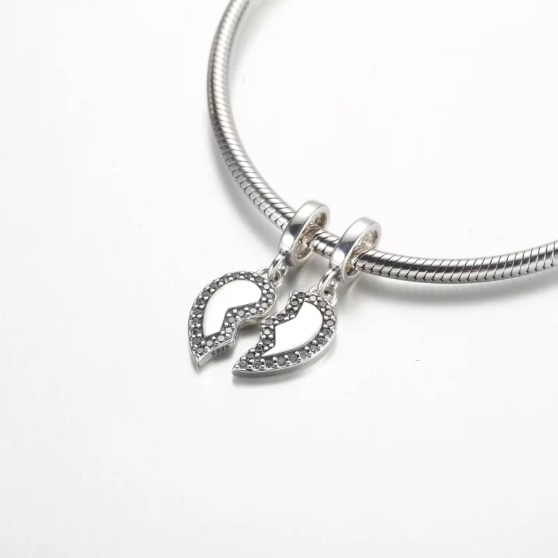 (image pour) Pendentif Charm Cœur Divisible Pandora Friends - 792743C01 - Afficher 5