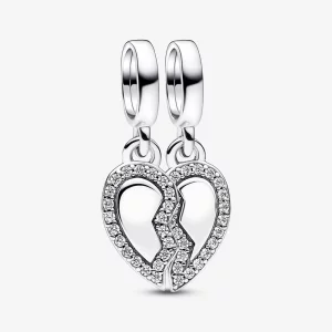 (image pour) Pendentif Charm Cœur Divisible Pandora Friends - 792743C01