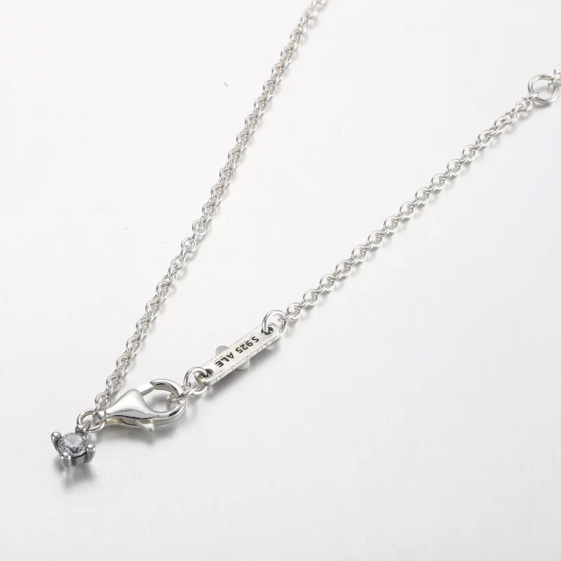 (image pour) Pendentif collier Pandora Sparkling Round Halo - 361174C01-45 - Afficher 4