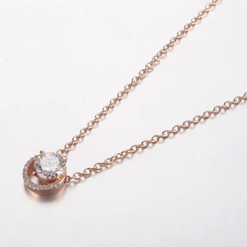 (image pour) Pendentif collier Pandora Sparkling Round Halo - 361174C02-45 - Afficher 2