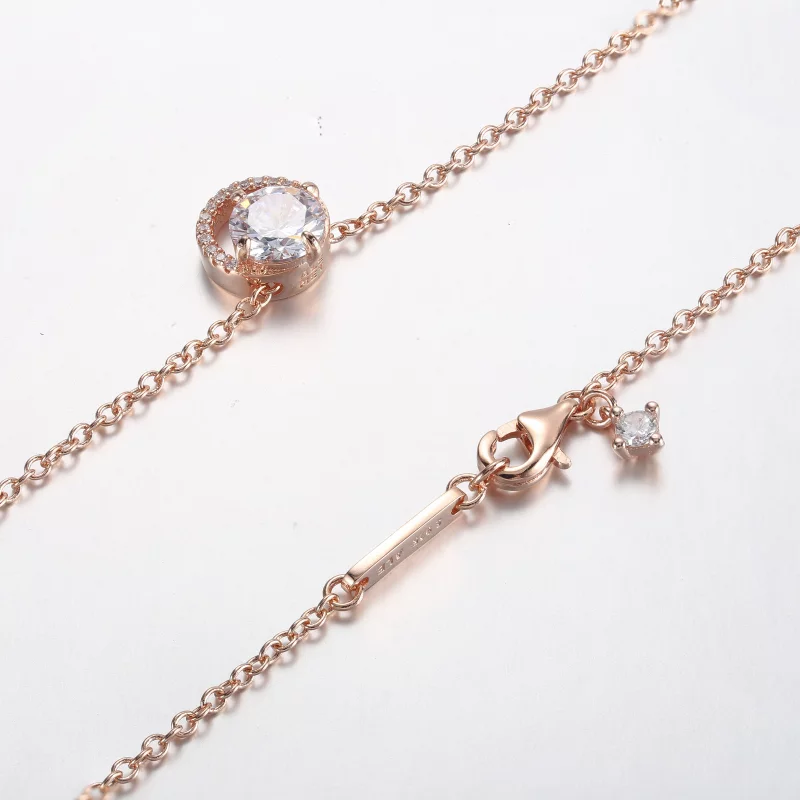 (image pour) Pendentif collier Pandora Sparkling Round Halo - 361174C02-45 - Afficher 5