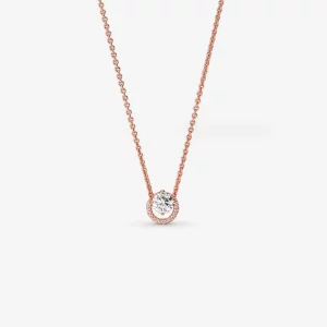 Pendentif collier Pandora Sparkling Round Halo - 361174C02-45 (image pour) Pendentif collier Pandora Sparkling Round Halo - 361174C02-45