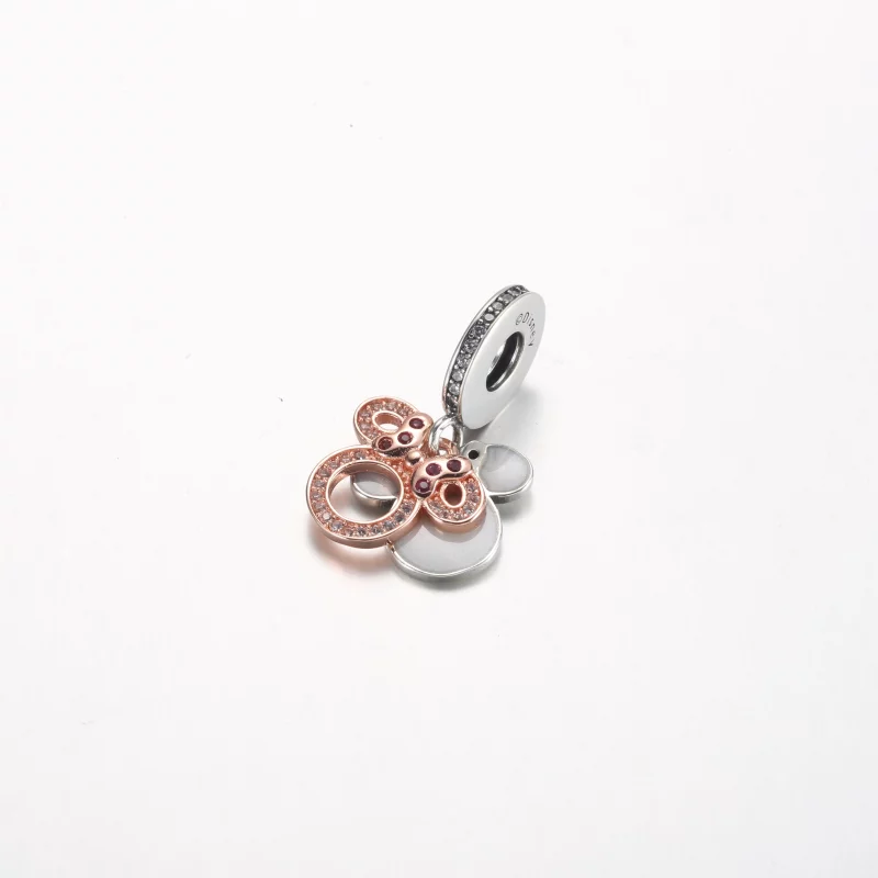 (image pour) Pendentif double Minnie Mouse Silhouette Pandora Disney - 782615C01 - Afficher 2
