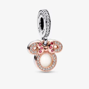 (image pour) Pendentif double Minnie Mouse Silhouette Pandora Disney - 782615C01