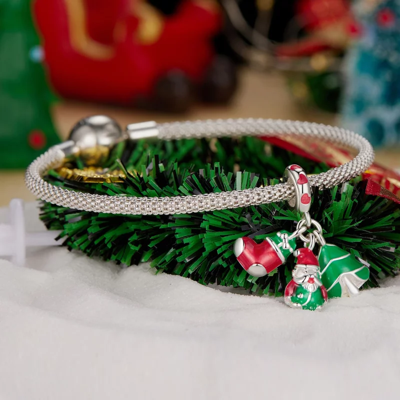 (image pour) Arbre de Noël lumineux de style Pandora, Père Noël et chaussettes à suspendre - - Afficher 3