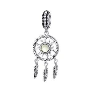 (image pour) Attrape-rêves en style Pandora avec un pendentif en forme de soleil - SCC2593