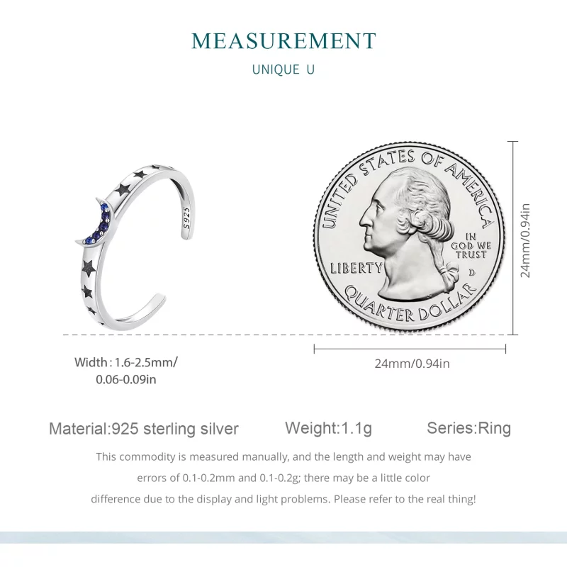 (image pour) Bague de couple style Pandora avec soleil, lune et étoiles - BSR490-E - Afficher 2