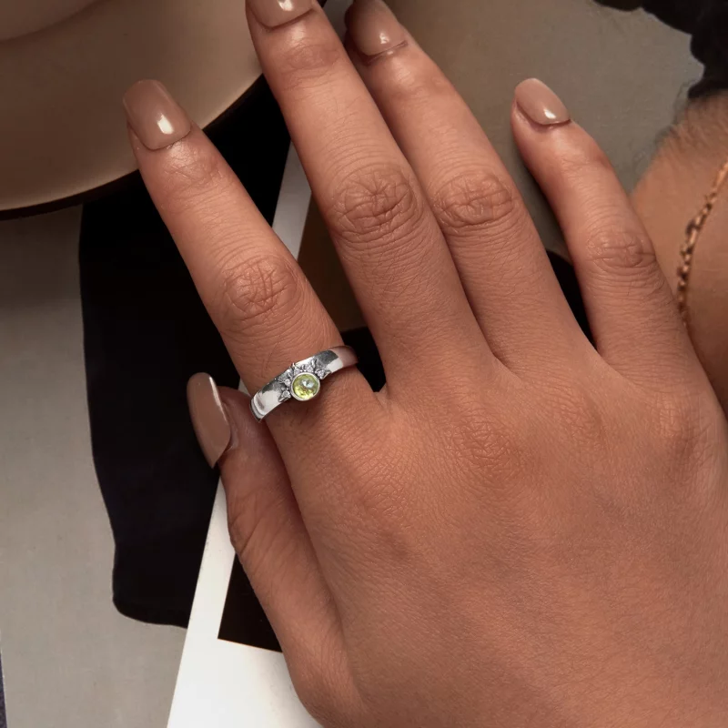 (image pour) Bague de couple style Pandora avec soleil, lune et étoiles - BSR491-E - Afficher 5