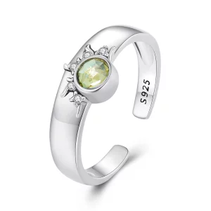 (image pour) Bague de couple style Pandora avec soleil, lune et étoiles - BSR491-E