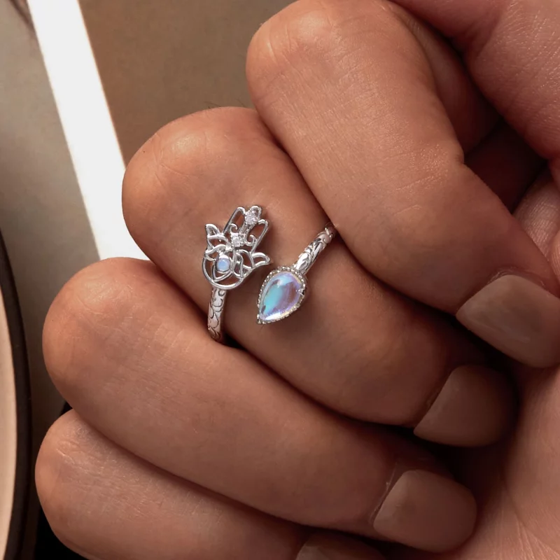 (image pour) Bague de style Pandora Main Chanceuse - BSR486-E - Afficher 6