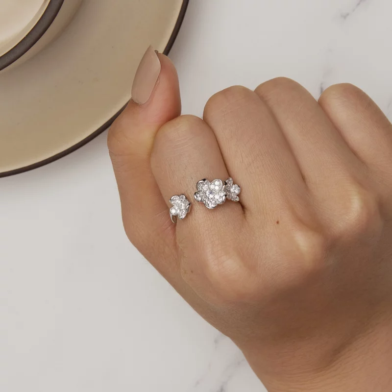 (image pour) Bague de style Pandora remplie de fleurs - BSR447 - Afficher 6