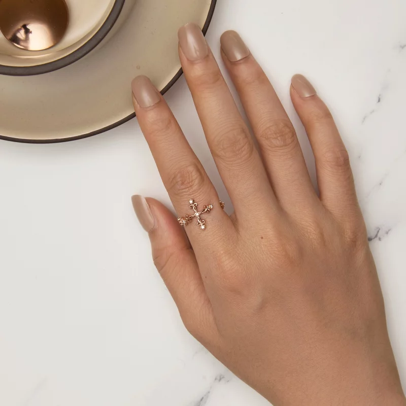 (image pour) Bague en argent style Pandora avec croix - BSR041-C - Afficher 5