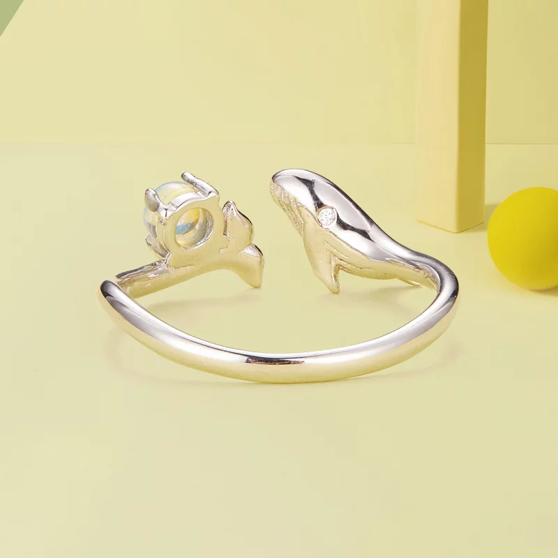 (image pour) Bague ouverte de style Pandora avec motif de baleine - BSR473-E - Afficher 4