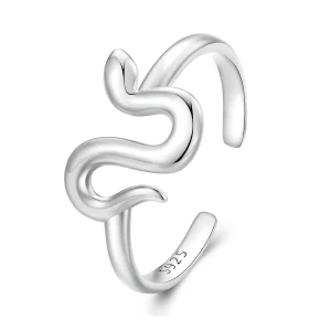 (image pour) Bague ouverte de style Pandora en forme de serpent - SCR926