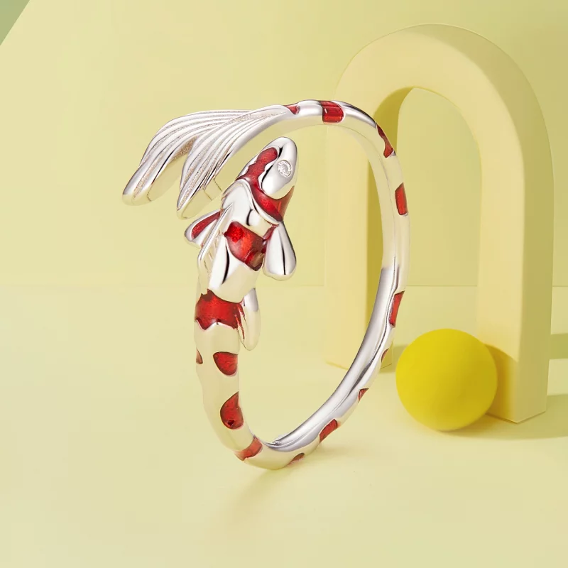 (image pour) Bague ouverte Koi style Pandora - BSR474-E - Afficher 2